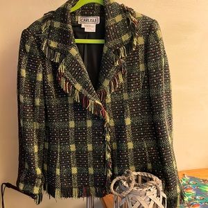 Tapestry Style Carlisle Jacket - black, beige - Sz 16